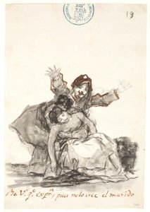 Goya - Be Vd. que expresión, pues no lo cree el marido, D03914