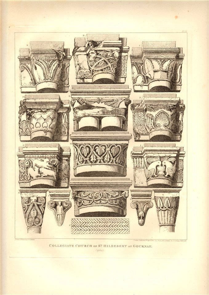 Gournay Capitals Engraving Pl 41, published 1820