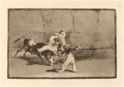 Goya - Cogida de un moro estando en la plaza (A Moor Caught by the Bull in the Ring)