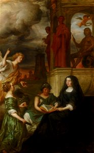 Govert Flinck - Allegorie op de nagedachtenis van stadhouder Frederik Hendrik (1584-1647), met een portret van zijn weduwe Amalia van Solms-Braunfels (1602-1675) - 1116 - Rijksmuseum