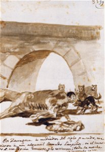 Goya - Constable Lampiños stitched into a dead horse, F.g