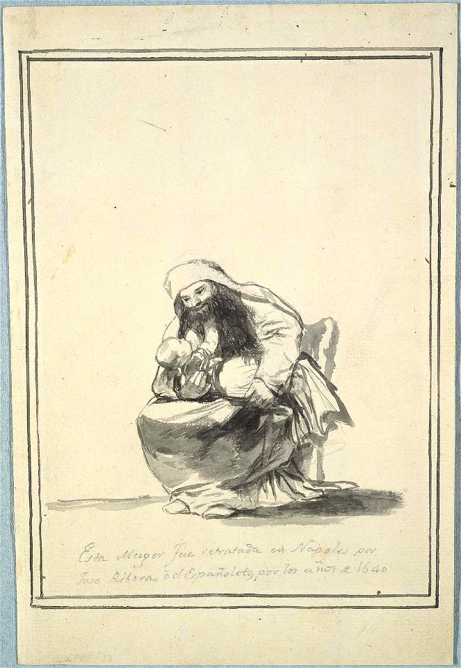 Goya - Bearded Woman With Child, 1973.504