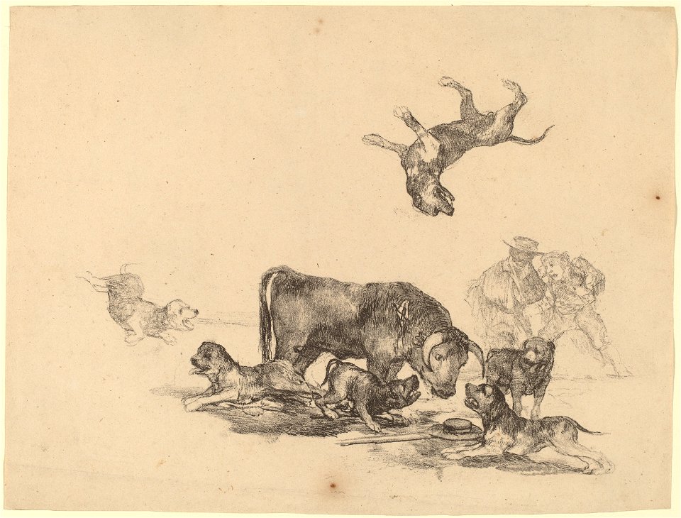 Goya - Bull Attacked by Dogs