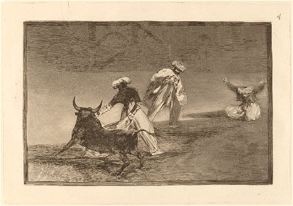 Goya - Capean otro encerrado (They Play Another with the Cape in an Enclosure)