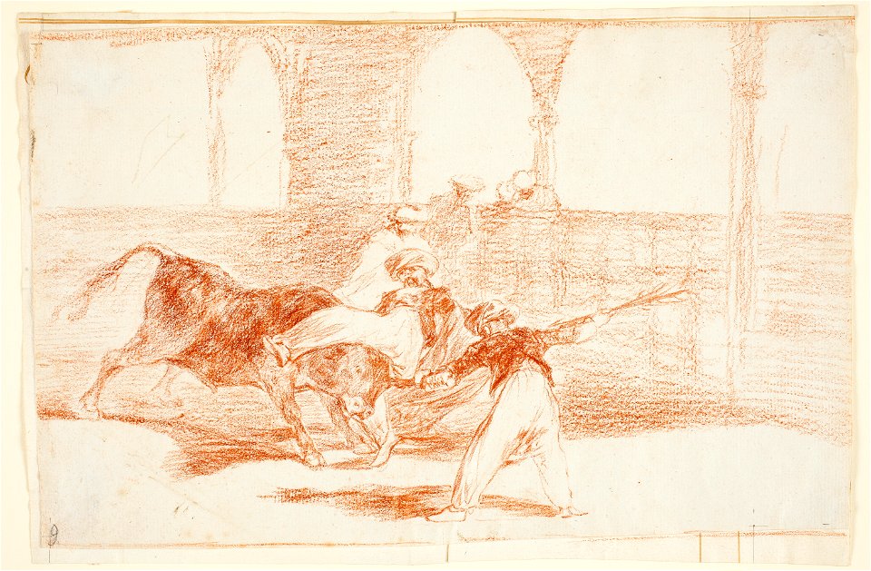 Goya - Cogida de un moro estando en la plaza, D04389