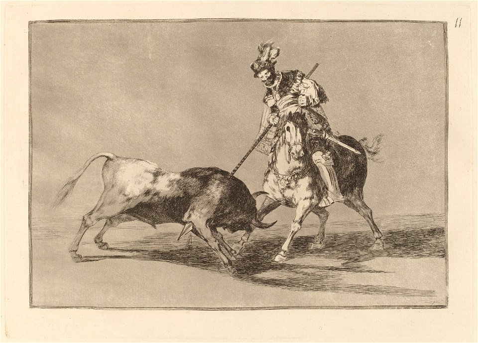 Goya - El Cid Campeador lanceando otro toro (The Cid Campeador Spearing Another Bull)
