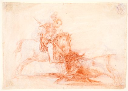 Goya - El Cid Campeador lanceando otro toro, D04353(v)