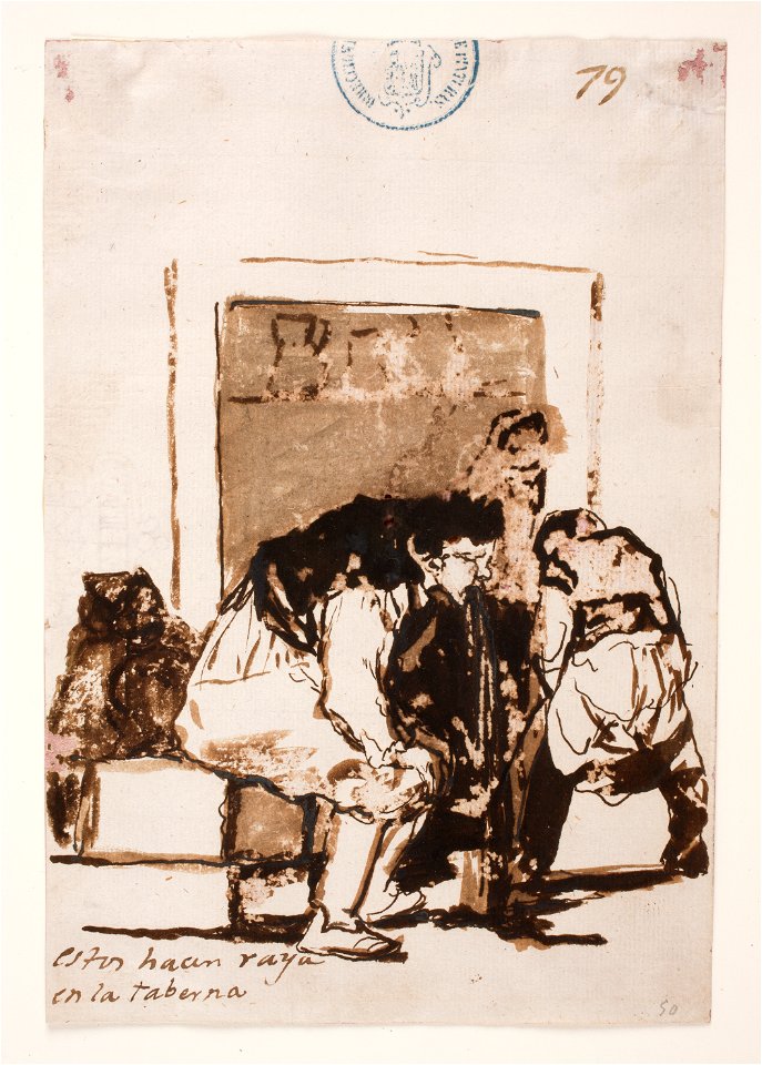 Goya - Estos hacen raya en la taberna, D04000