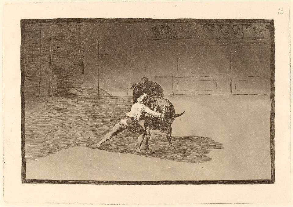 Goya - El famoso Martincho poniendo banderillas al quiebro
