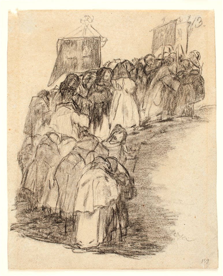 Goya - Frailes en procesión, D04118
