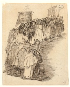 Goya - Frailes en procesión, D04118