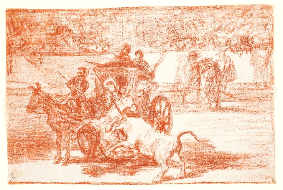 Goya - Función de mojiganga, D04325