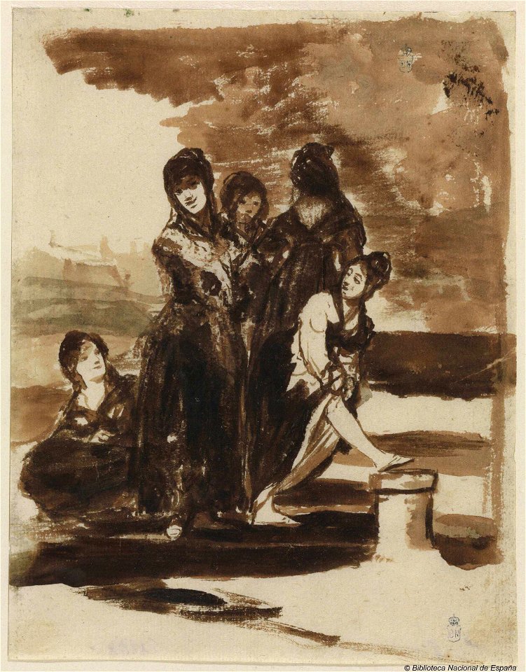 Goya - Grupo de mujeres, bdh0000018526