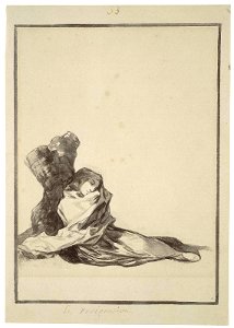 Goya - La resignacìon (Resignation); Sheet 33 Album E (Black Border Album 33), 69.68
