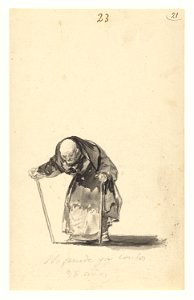 Goya - He Can No Longer at the Age of Ninety-Eight, 84.GA.646, about 1819–1823