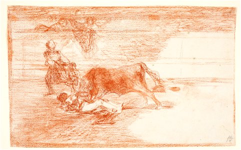 Goya - La desgraciada muerte de Pepe Illo en la plaza de Madrid, D04318