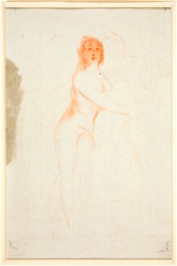 Goya - La Verdad. Esbozo de mujer desnuda, D04338(v)