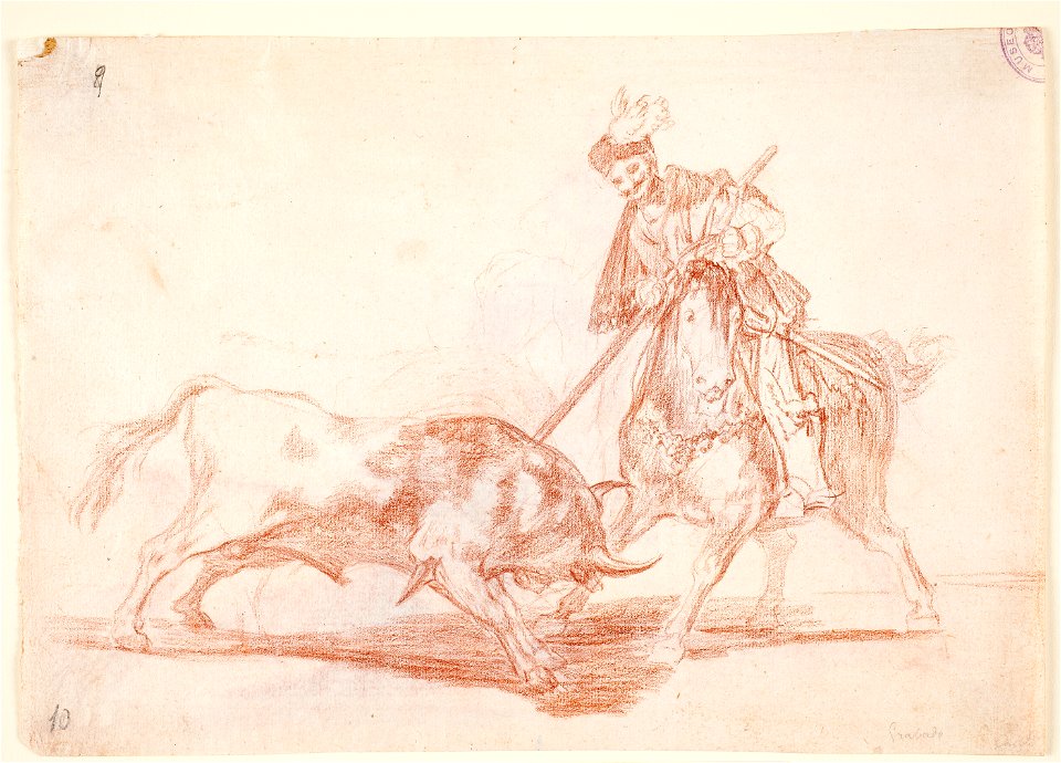 Goya - El Cid Campeador lanceando otro toro, D04353(r)