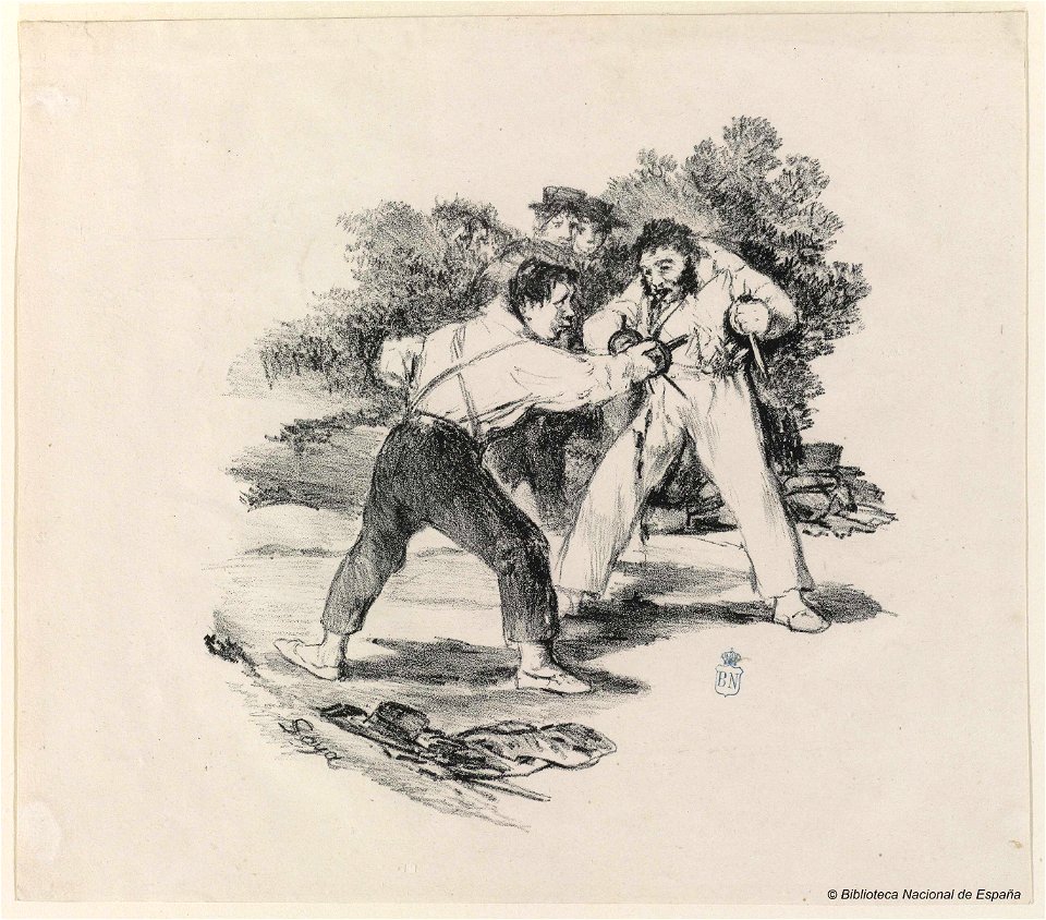 Goya - El duelo, bdh0000025588, entre 1824 y 1825