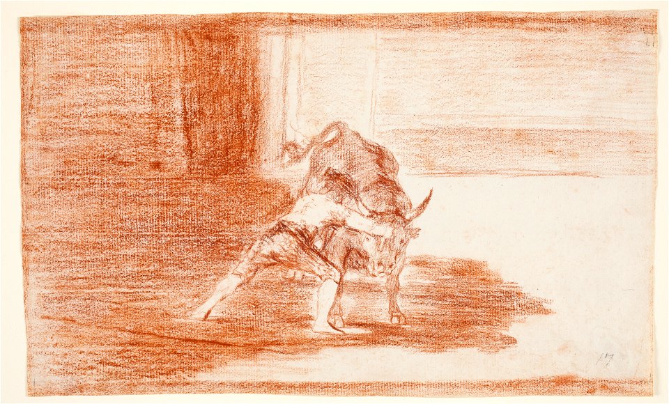 Goya - El famoso Martincho poniendo banderillas al quiebro, D04300