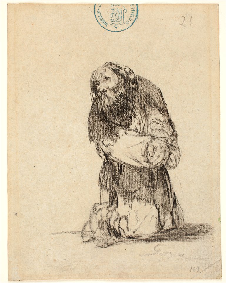 Goya - Maniatado de rodillas, D04065
