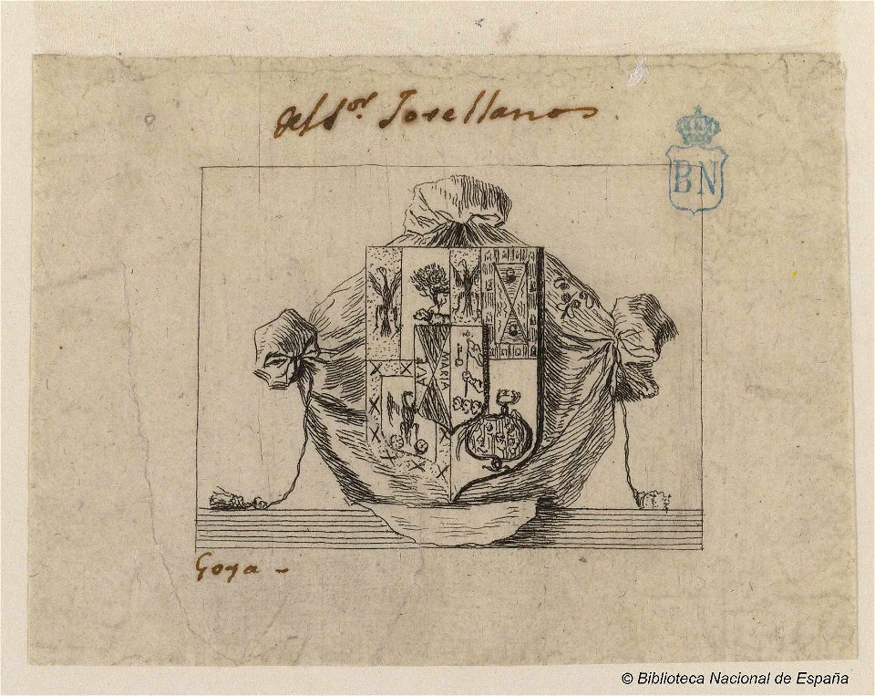 Goya - Escudo de armas de Jovellanos, bdh0000025277, 1798