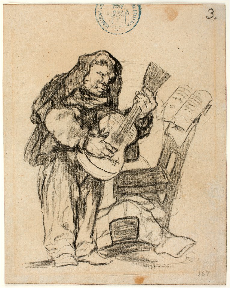 Goya - Fraile guitarrista, D04103