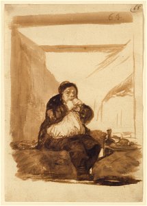 Goya - Glutton Eating by Himself, 1964.7, c. 1812–1823