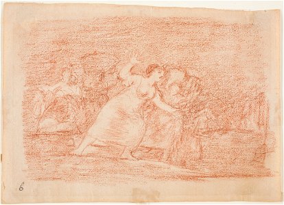 Goya - Grupo de mujeres huyendo ante soldados, D03987