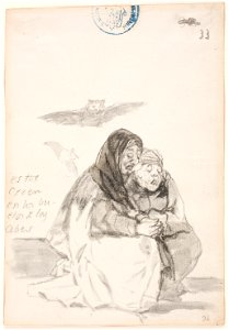 Goya - Estos creen en los buelos de las abes, D03992