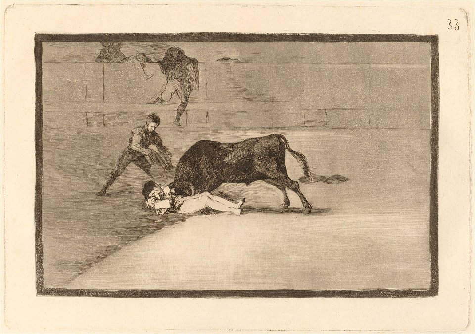 Goya - La desgraciada muerte de Pepe Illo en la plaza de Madrid 2