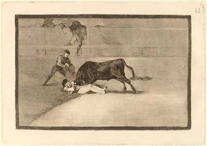 Goya - La desgraciada muerte de Pepe Illo en la plaza de Madrid 2