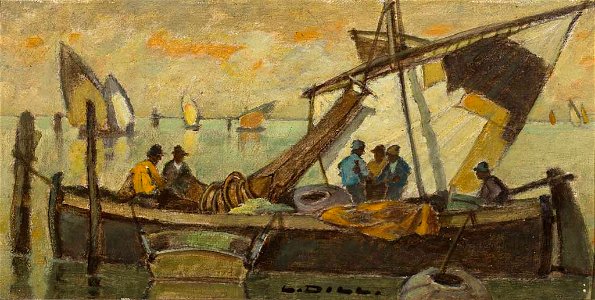 Fischerboote in der Lagune von Venedig