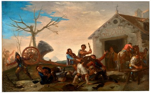 Goya - La riña en el Mesón del Gallo, 1777, P007801