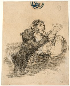 Goya - Hombre atacado por un oso, D04141