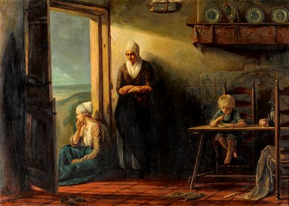 Fischerfamilie 19Jh