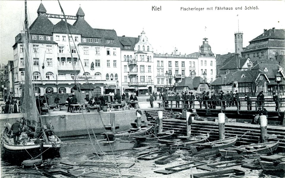 Fischmarkt am Fischerleger am Wall (Kiel 80.606)