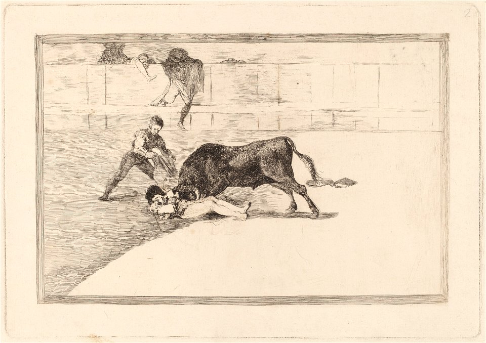 Goya - La desgraciada muerte de Pepe Illo en la plaza de Madrid