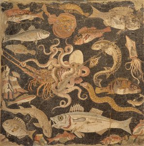 Fish Catalogue mosaic , Naples National Archaeological Museum