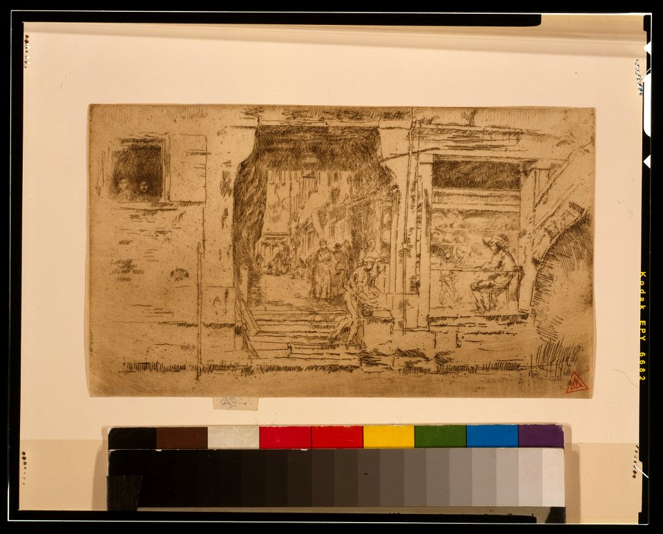 Fish shop, Venice) - (butterfly monogram) LCCN2002719545