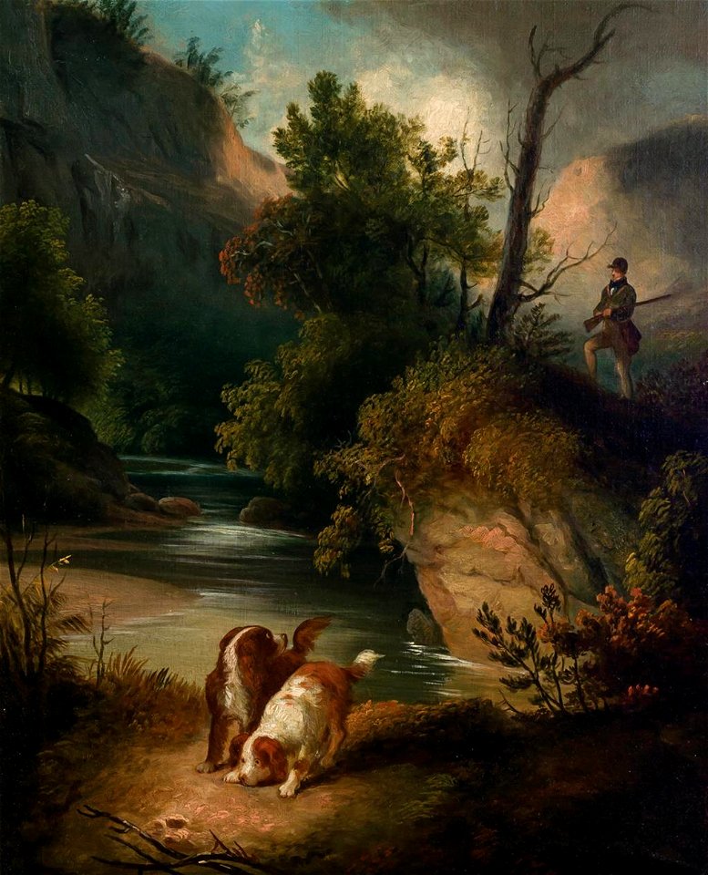 Alvan Fisher - Hunter with dogs