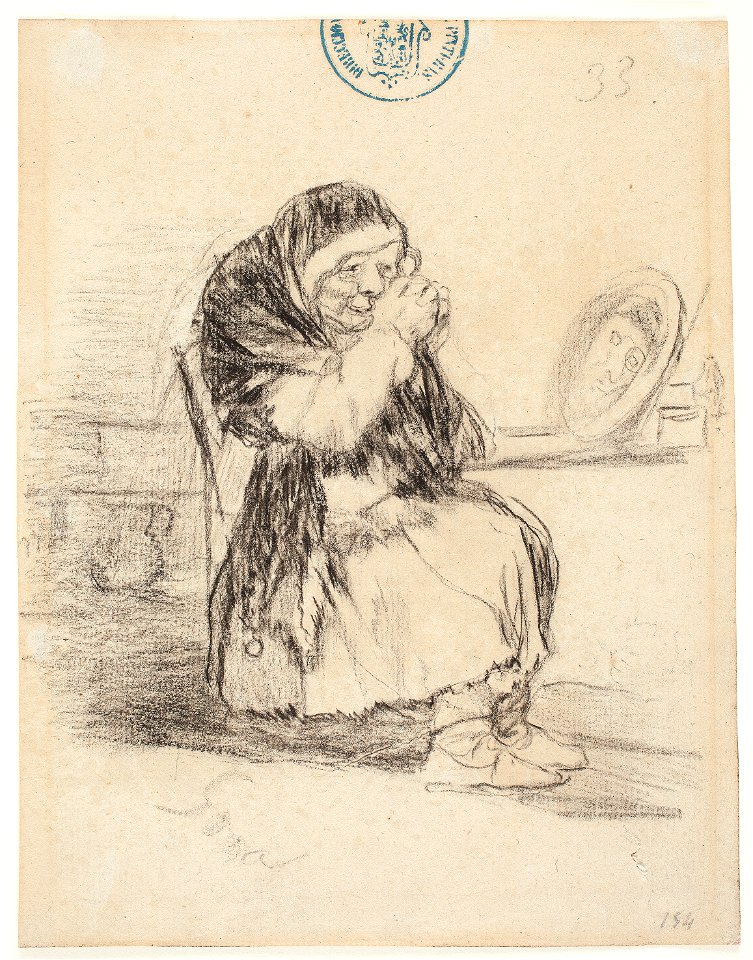 Goya - La vieja del espejo, D04147