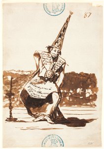 Goya - Le pusieron mordaza por que hablaba. Y le dieron palos en la cara, D04055