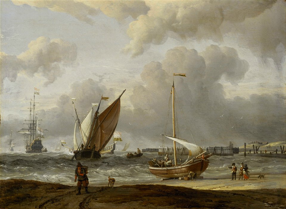 Fishing Boats in a Storm off the Dutch Coast at Den Helder RMG BHC0934