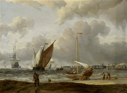 Fishing Boats in a Storm off the Dutch Coast at Den Helder RMG BHC0934
