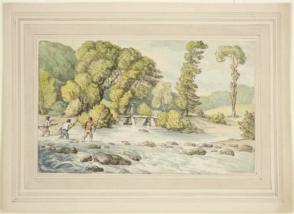 Fishermen by stone bridge (4786117)