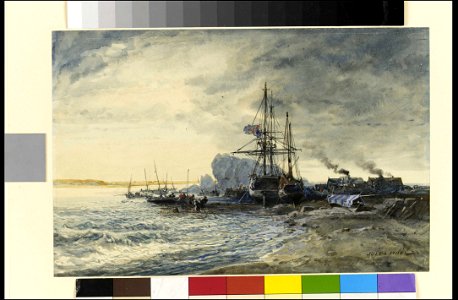 Fishing boats on the seashore RMG PW5562