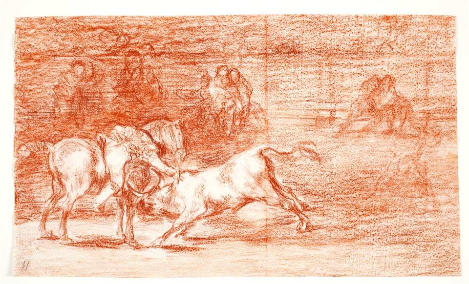 Goya - Mariano Ceballos, alias el Indio, mata el toro desde su caballo, D04310