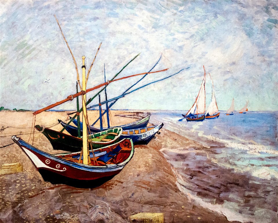 Fishing Boats on the Beach at Saintes-Maries - My Dream
