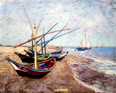 Fishing Boats on the Beach at Saintes-Maries - My Dream